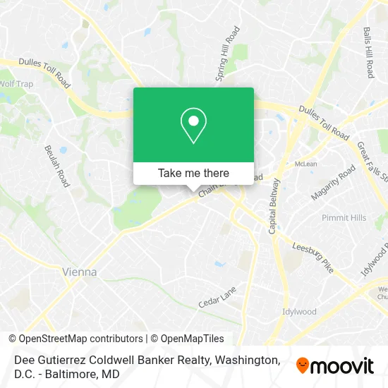 Dee Gutierrez Coldwell Banker Realty map