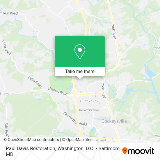 Paul Davis Restoration map