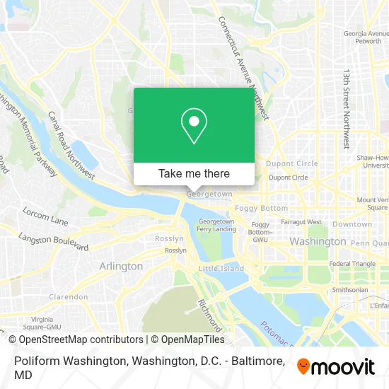 Poliform Washington map