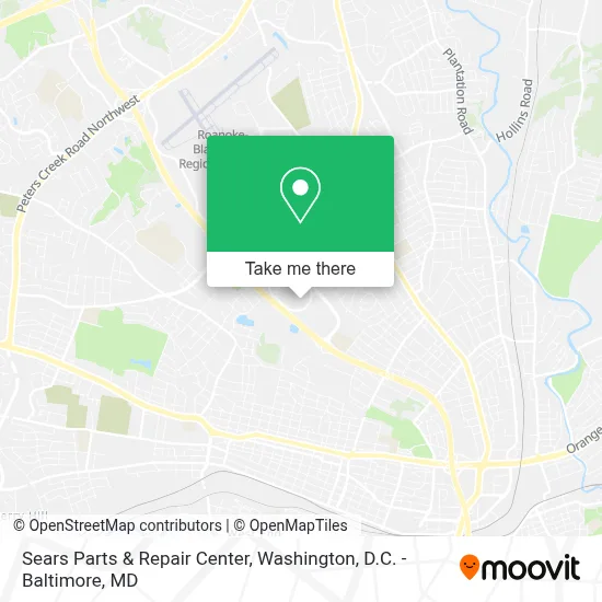 Sears Parts & Repair Center map