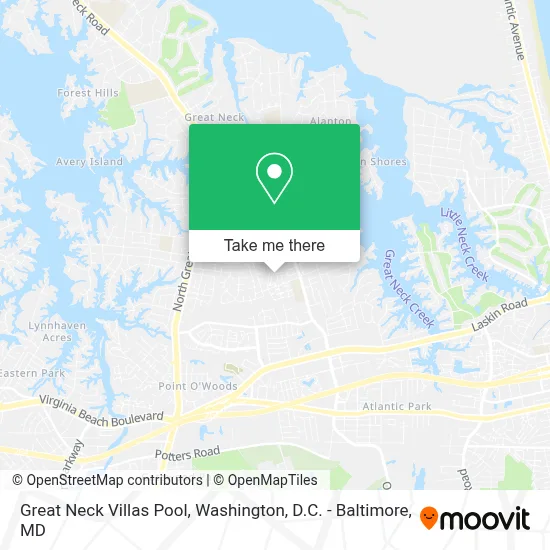 Great Neck Villas Pool map