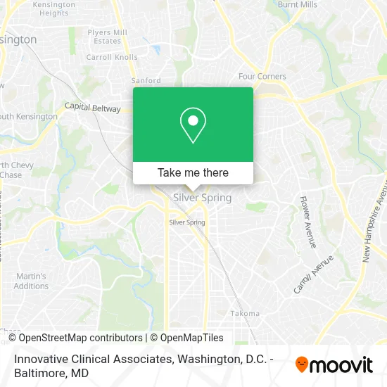 Innovative Clinical Associates map