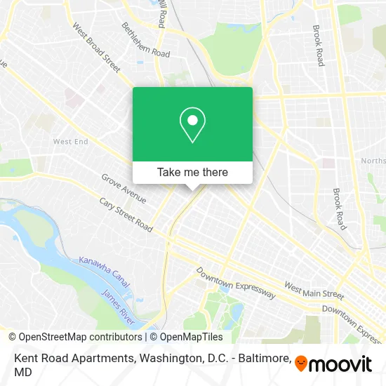 Kent Road Apartments map