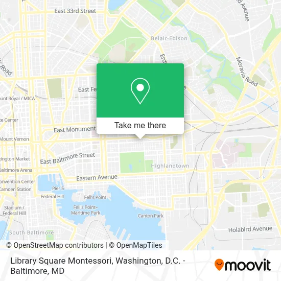Library Square Montessori map