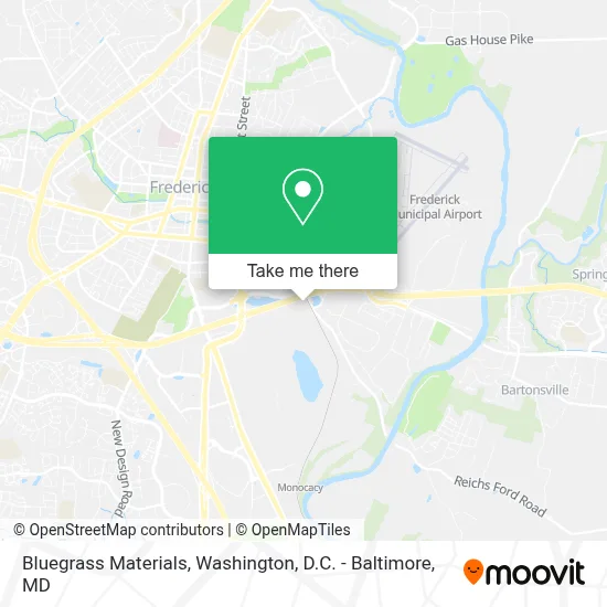 Bluegrass Materials map