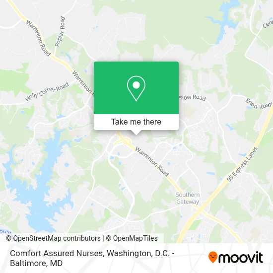 Comfort Assured Nurses map
