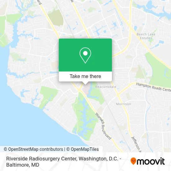 Riverside Radiosurgery Center map