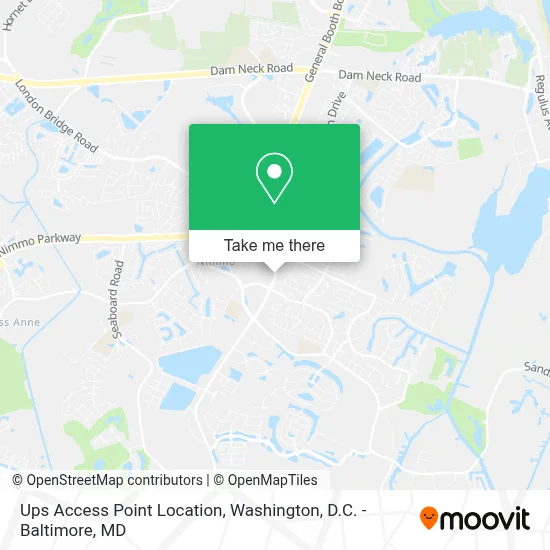 Ups Access Point Location map