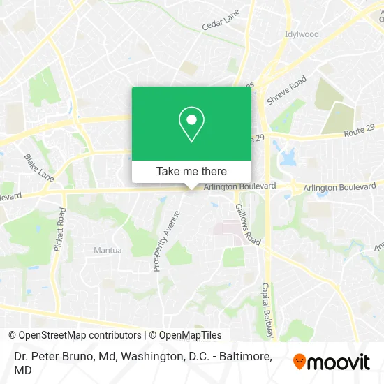 Dr. Peter Bruno, Md map