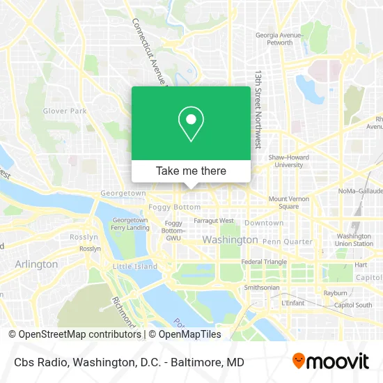 Cbs Radio map