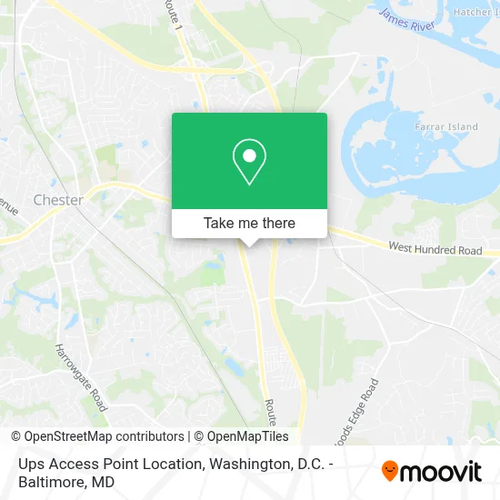 Ups Access Point Location map