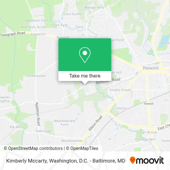 Kimberly Mccarty map