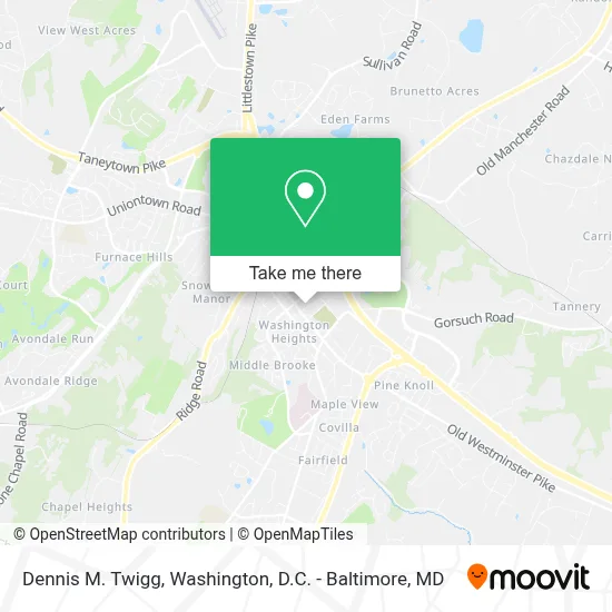 Dennis M. Twigg map