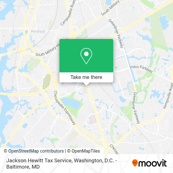 Jackson Hewitt Tax Service map