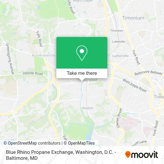 Blue Rhino Propane Exchange map