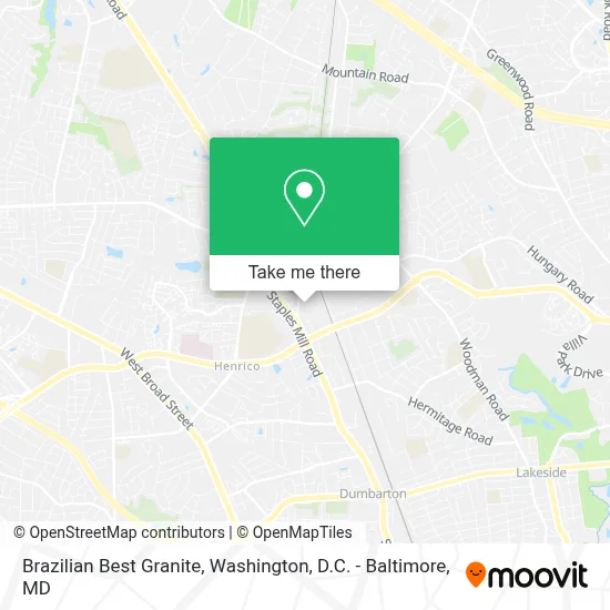Brazilian Best Granite map