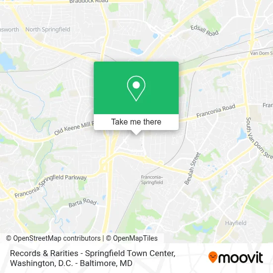 Records & Rarities - Springfield Town Center map