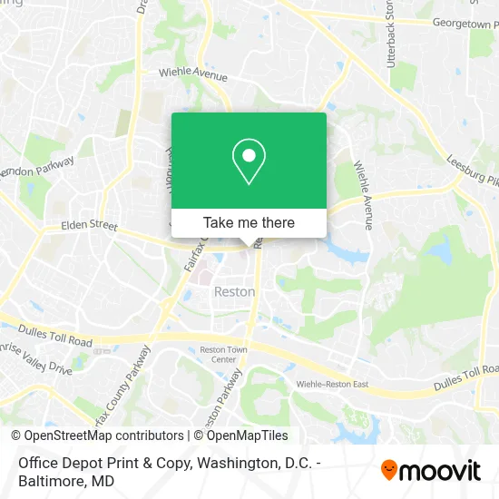 Office Depot Print & Copy map
