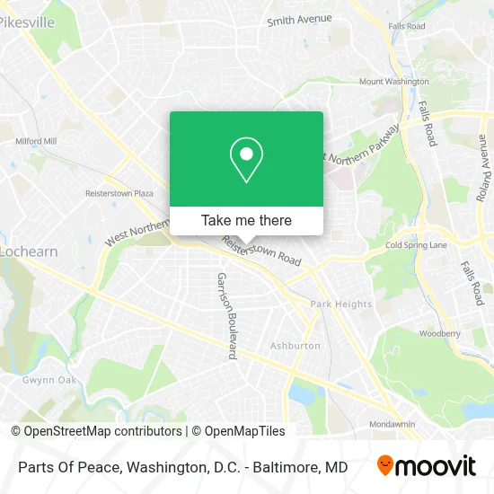 Parts Of Peace map