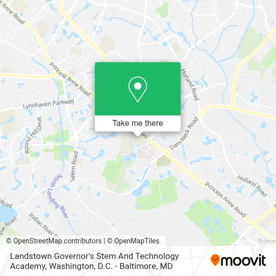 Landstown Governor's Stem And Technology Academy map