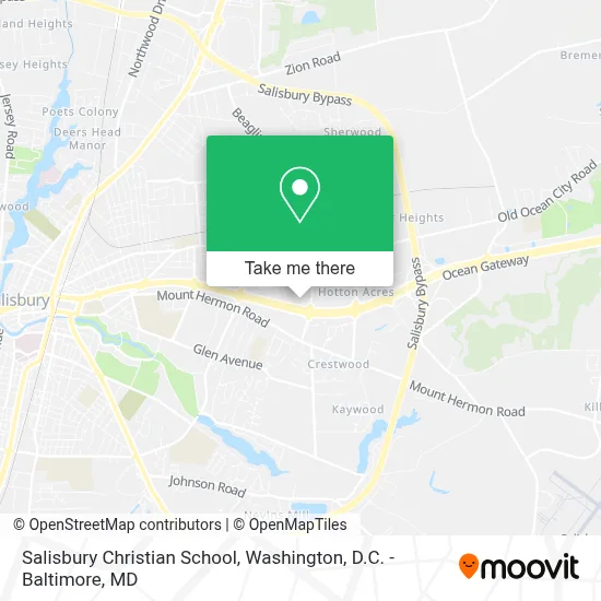 Salisbury Christian School map