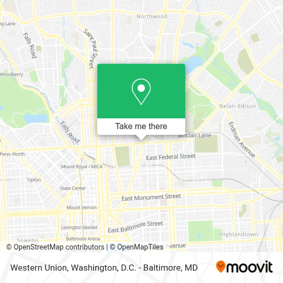 Western Union map