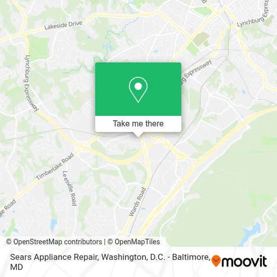 Sears Appliance Repair map