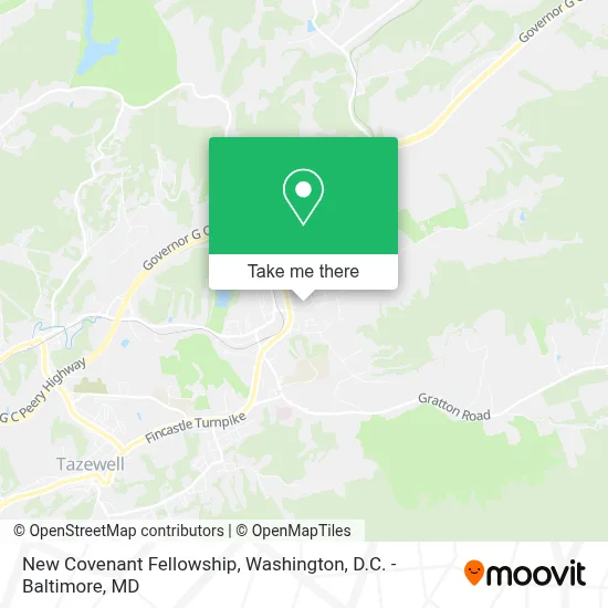 New Covenant Fellowship map