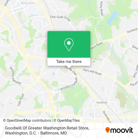 Goodwill Of Greater Washington Retail Store map