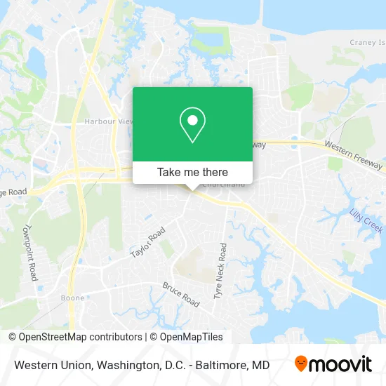 Western Union map