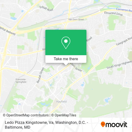 Ledo Pizza Kingstowne, Va map
