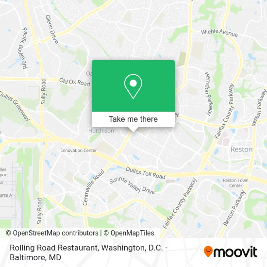 Rolling Road Restaurant map