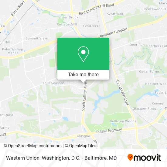 Western Union map