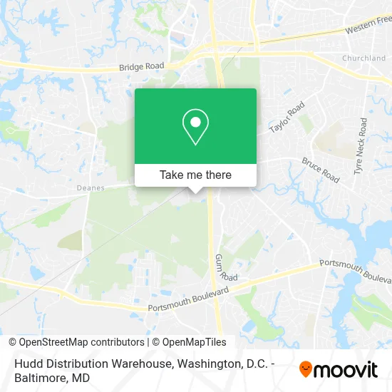 Hudd Distribution Warehouse map