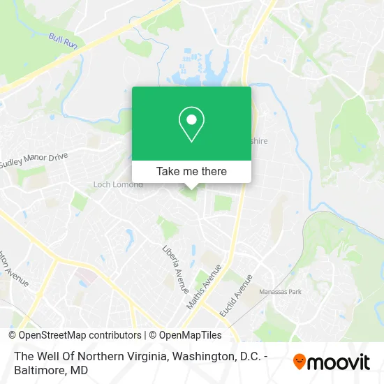 The Well Of Northern Virginia map