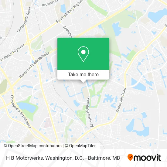 H B Motorwerks map