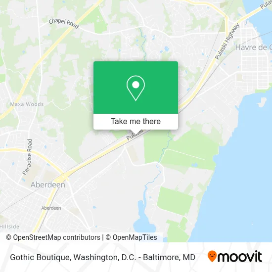 Gothic Boutique map