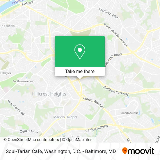 Soul-Tarian Cafe map