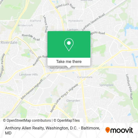 Anthony Allen Realty map