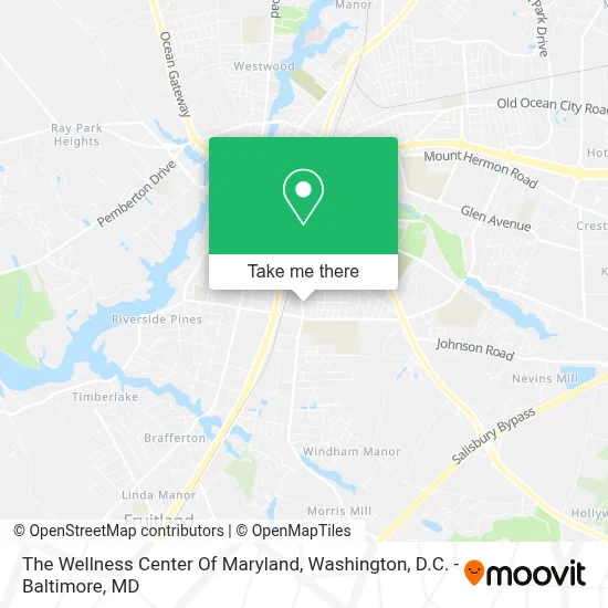 The Wellness Center Of Maryland map