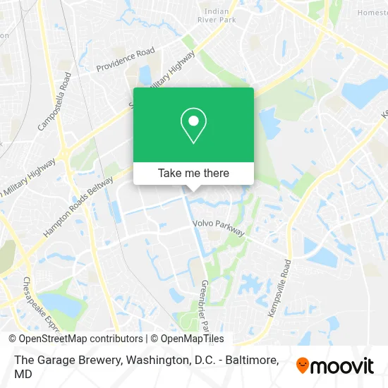 The Garage Brewery map