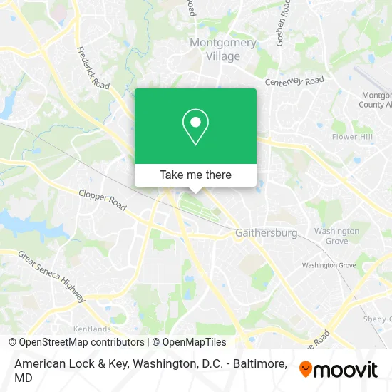 American Lock & Key map