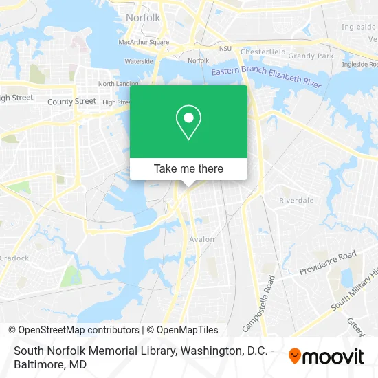 South Norfolk Memorial Library map