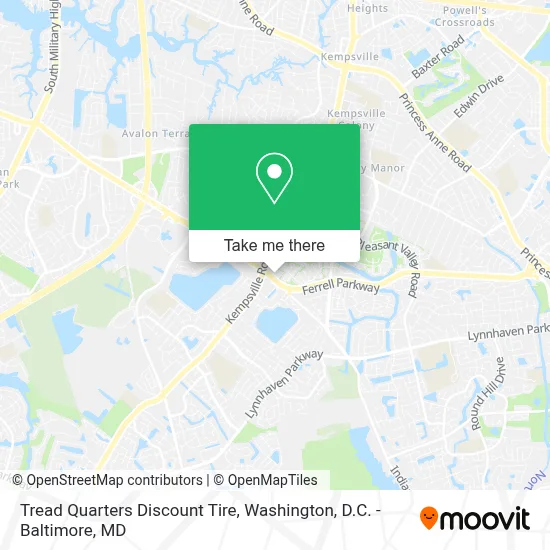 Tread Quarters Discount Tire map