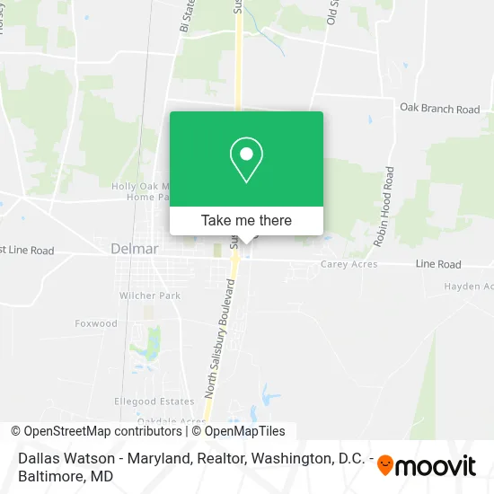 Dallas Watson - Maryland, Realtor map