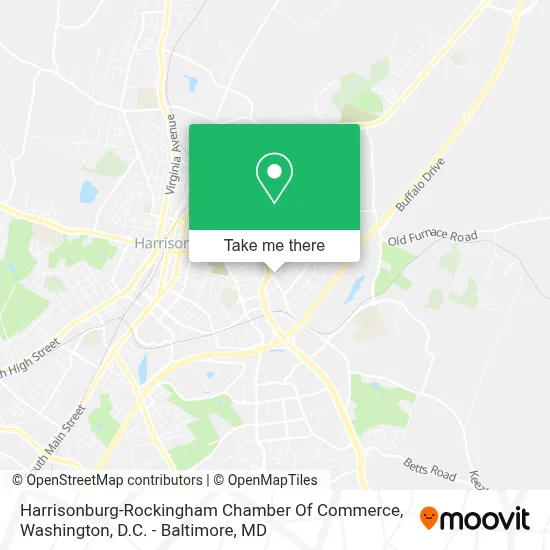 Harrisonburg-Rockingham Chamber Of Commerce map
