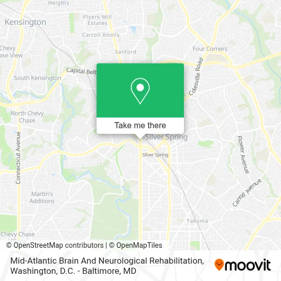 Mid-Atlantic Brain And Neurological Rehabilitation map