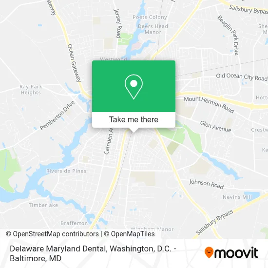 Delaware Maryland Dental map