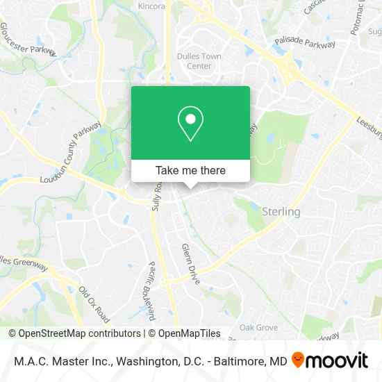 M.A.C. Master Inc. map