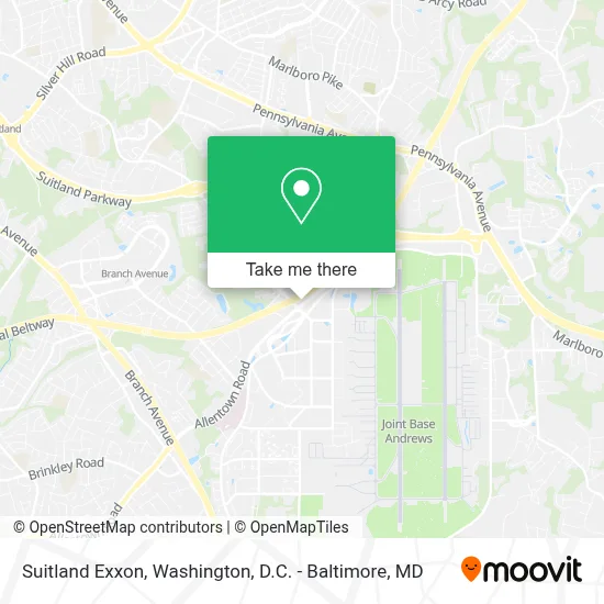 Suitland Exxon map